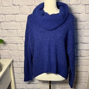 Michael Kors Royal Blue Cowl Neck Sweater